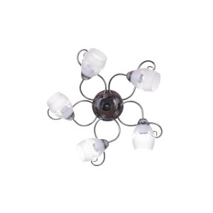 AZALIA-5 perłowy czarny lampa sufitowa żyrandol