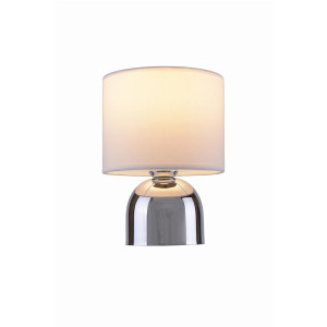 ALBA-W biały+chrom lampa stołowa