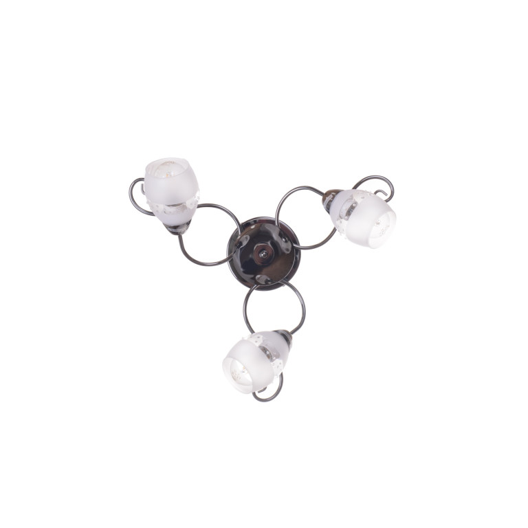 AZALIA-3 perłowy czarny lampa sufitowa żyrandol