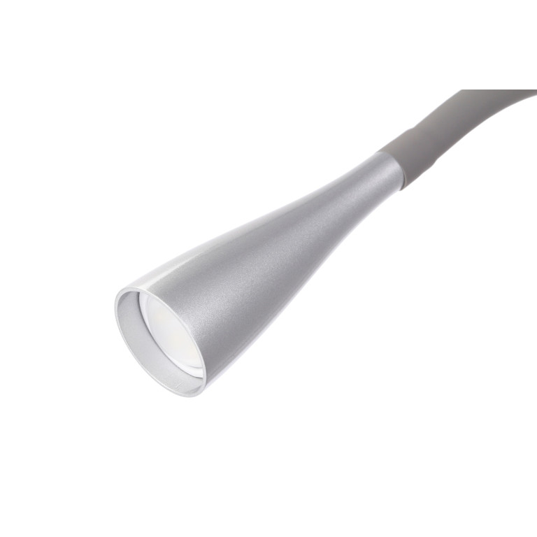 CEL-1211 LED srebrna lampa biurkowa klips na półkę 3W 6000K