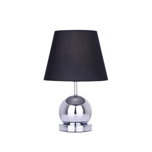 CLETO-B czarny+chrom lampa stołowa (touch)
