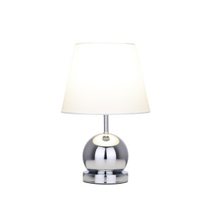 CLETO-W biały+chrom lampa stołowa (touch)