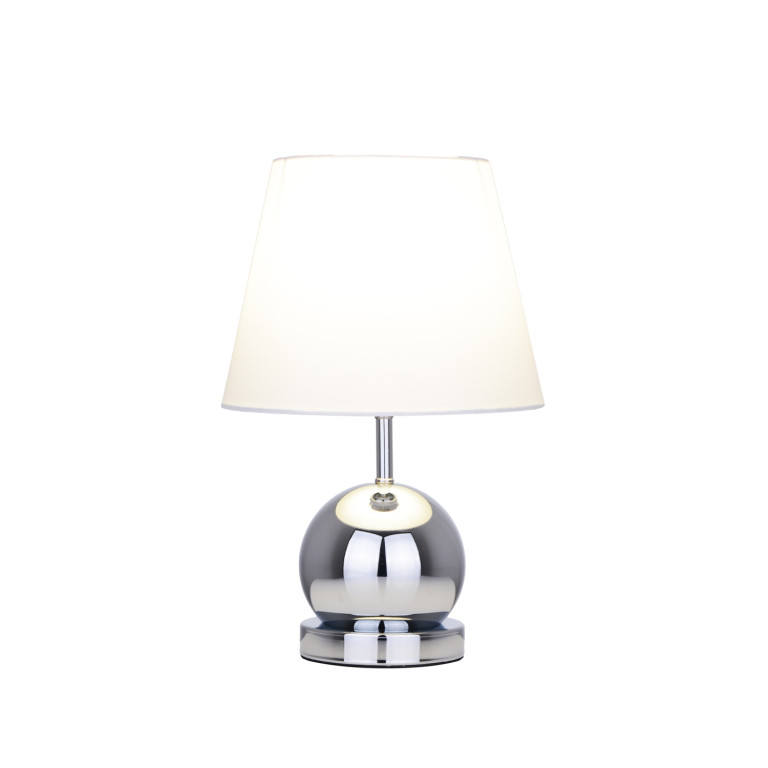 CLETO-WW biały+chrom lampa stołowa