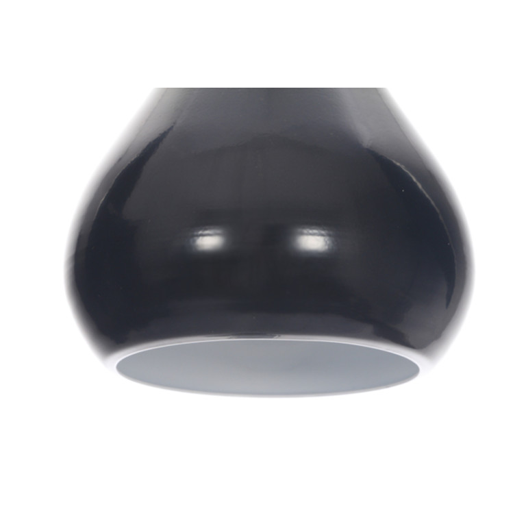 CORRADO D lampa zwis pojedyńczy klosz metal czarny