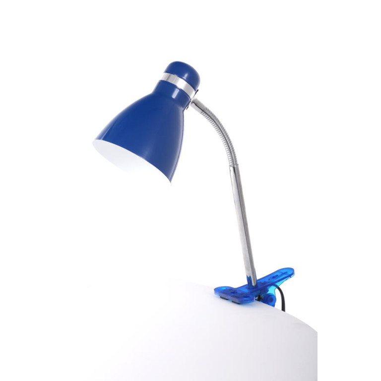 CSL-042 niebieska lampka biurkowa klips