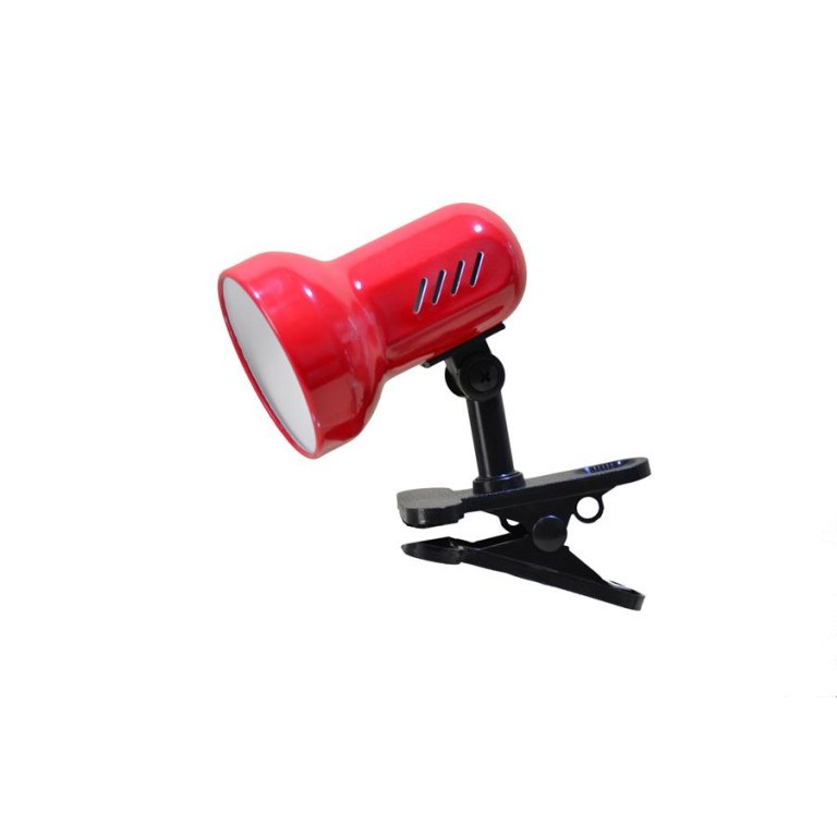 CSL-408 czerwona lampka biurkowa klips