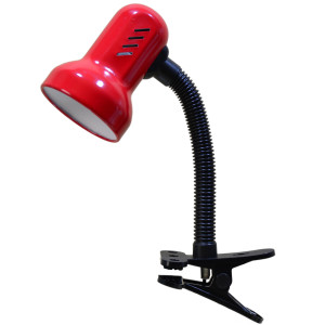 CSL-416 czerwona lampka biurkowa klips