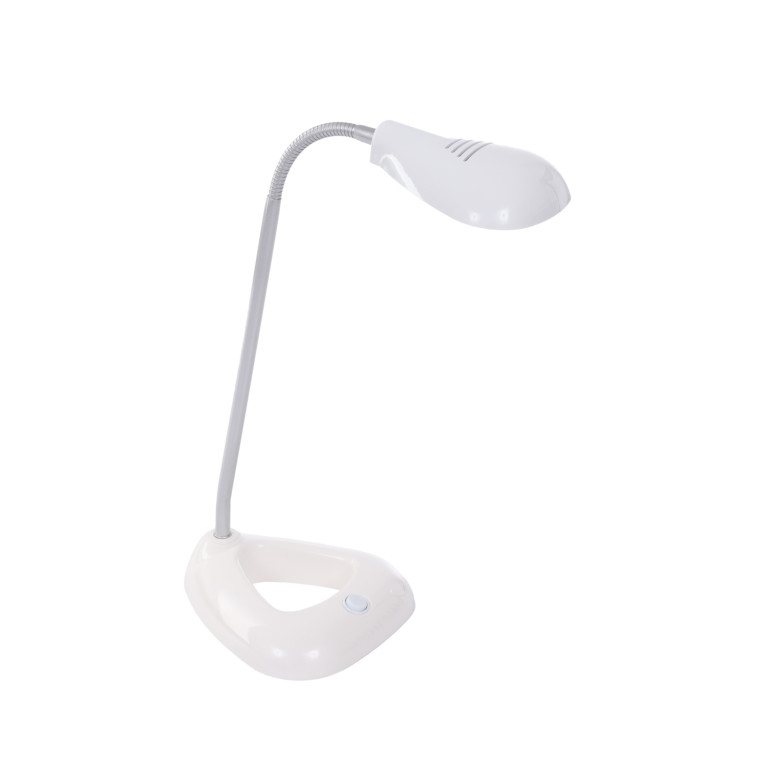 DEL-1128 LED 3W 6500K  biała lampka biurkowa hurt