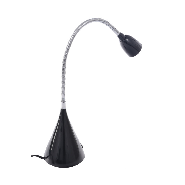 DEL-1415  LED 2,5W 6500K czarna lampa biurkowa