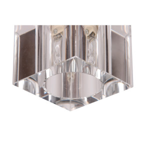 DORA-1 chrom lampa sufitowa plafon klosz szklany