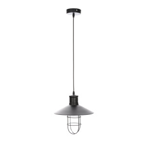 ELIZA loft style czarny szkło lampa wisząca 1xE27