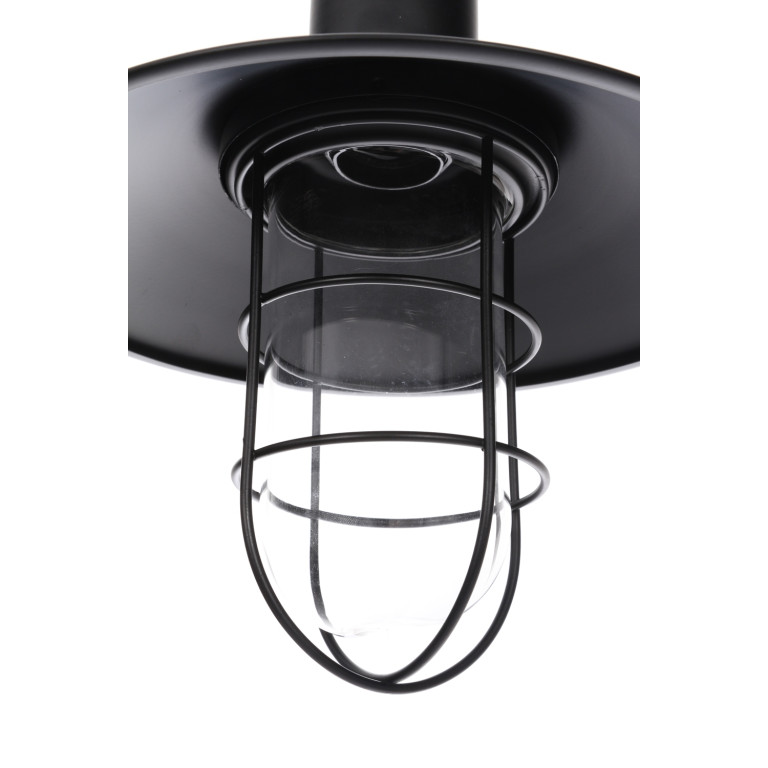 ELIZA loft style czarny szkło lampa wisząca 1xE27
