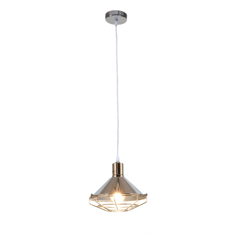 LASARUS chrom loft stylowy lampa zwis E27