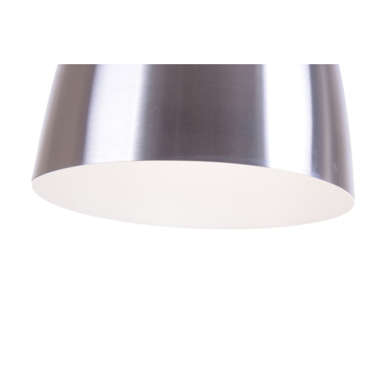 LIBBY aluminium+biały lampa zwis pojedynczy