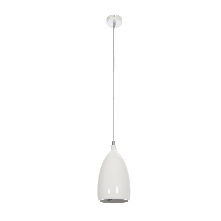 LOM-1 biała lampa wisząca kuchnia lobby 1xE14