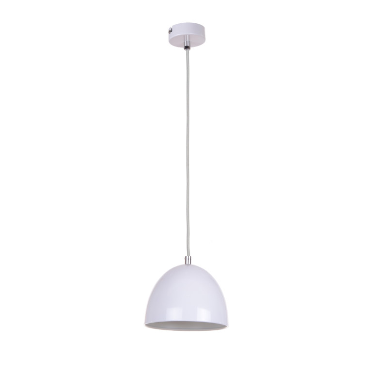 LORA-1 biała lampa wisząca do kuchni 1xE14