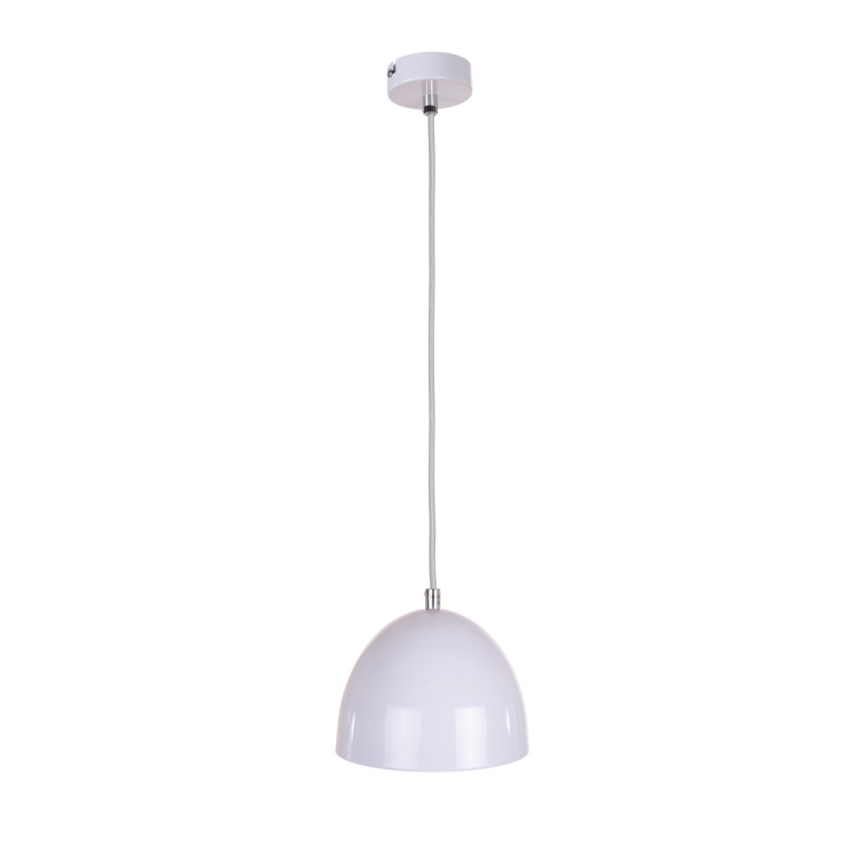 LORA-1 biała lampa wisząca do kuchni 1xE14
