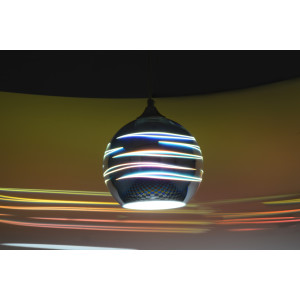 MARIO-200 „Hit-3D” chrom lampa zwis E27-1*40W