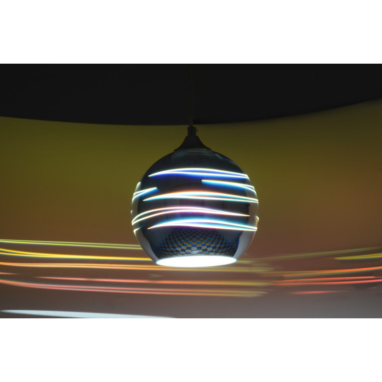 MARIO-200 „Hit-3D” chrom lampa zwis E27-1*40W