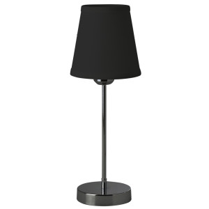 MT-507 czarna perła klosz czarny lampka stołowa