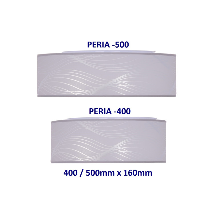 PERIA-500 white abażur plafon klosz textil