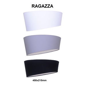 RAGAZZA-450 white plafon abażur