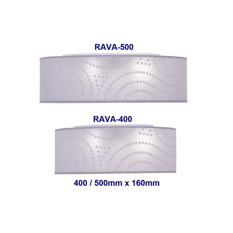 RAVA-400 white abażur plafon LED