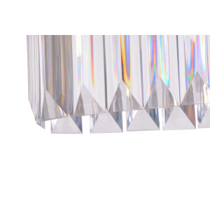 ROTONDO klasyk chrom+akryl lampa wisząca 570mm
