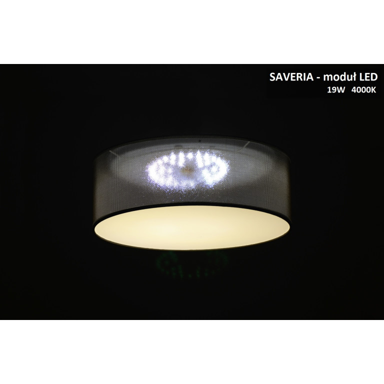 SAVERIA-400 grey abażur ażurowy plafon LED