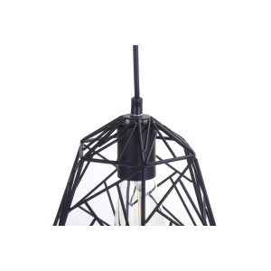 TRISH loft/industrial czarna lampa wisząca E27