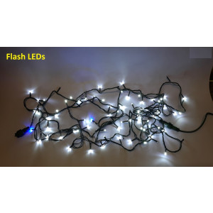 FL02-2 l.choinkowe zewn.200 LED z.biały FLASH gn.