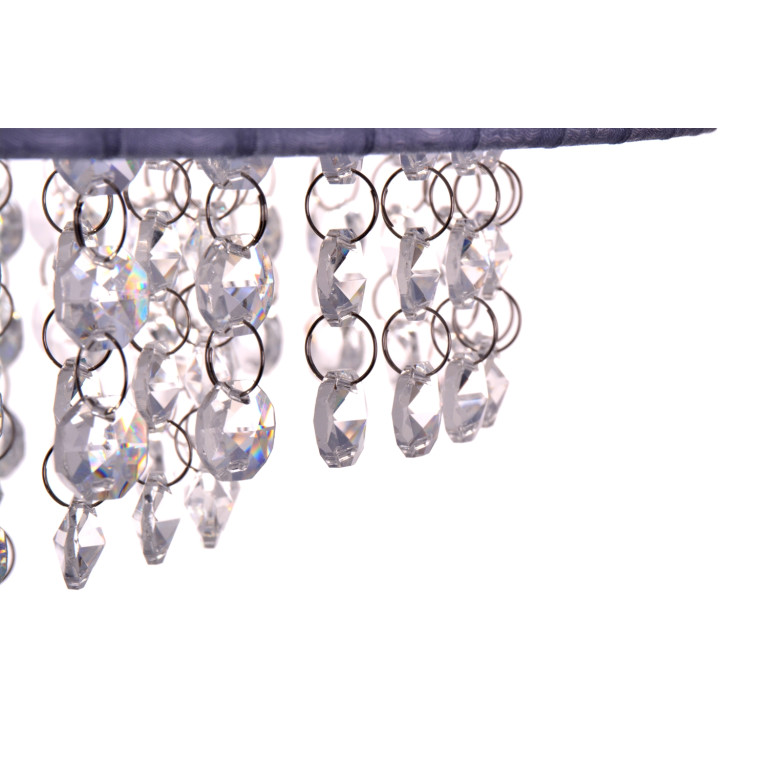 PASSIONI-F lampa podłogowa z kryształami szara