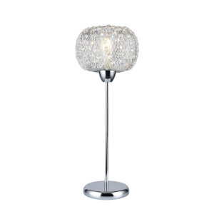 SORA-T lampa stołowa z kryształami, chrom
