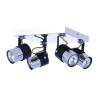 VERDI-4R czarny/chrom lampa sufitowa spot 4xGU10